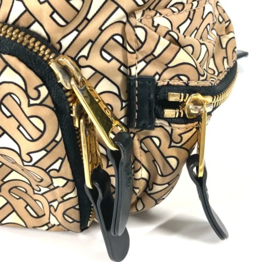 Burberry Vintage Pre-owned Fabric shoulder-bags Beige Dames