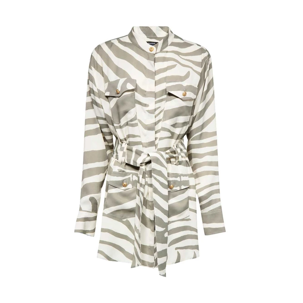 Balmain Casual Katoenen Overhemd voor Mannen Multicolor Dames