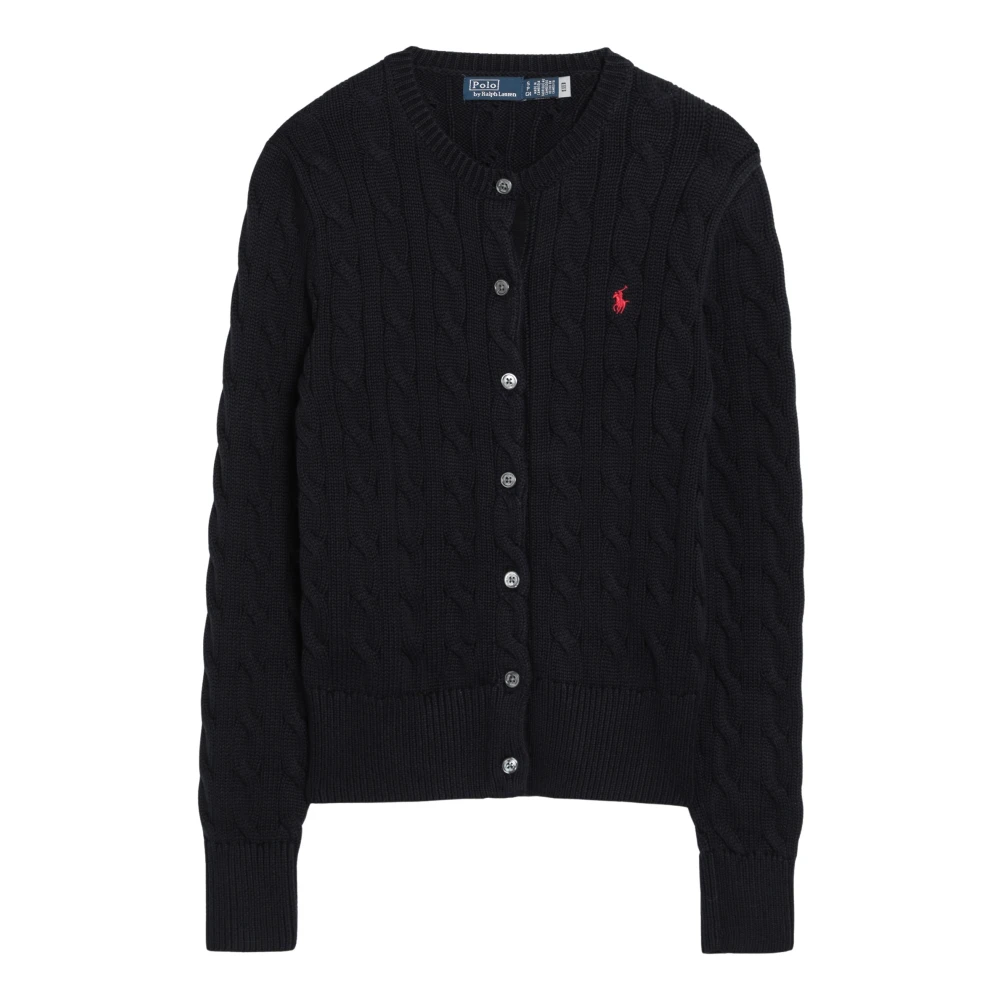 Polo Ralph Lauren Korte Cardigan Trui Blue Dames