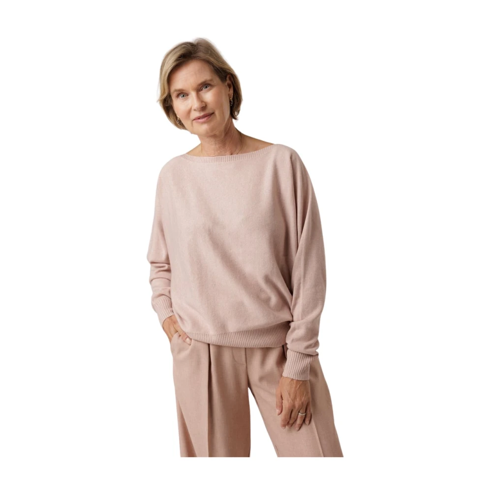 D.Exterior Gebreide trui met hoge hals Pink Dames