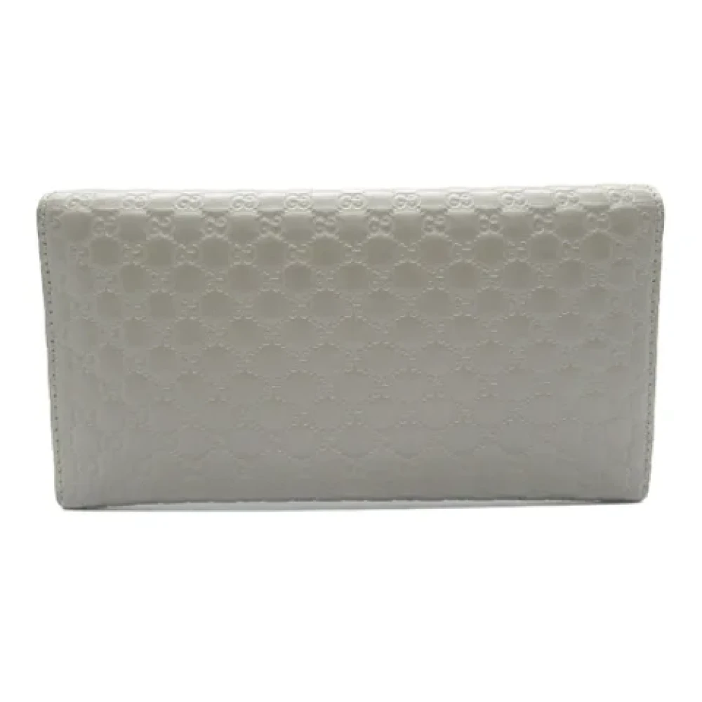 Gucci Vintage Pre-owned Leather wallets Gray Dames