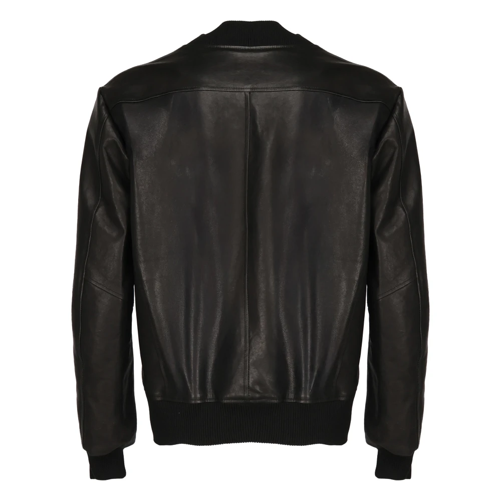 Giuliano Galiano Zwarte Bomberjack Natuurlijke Heren Black Heren