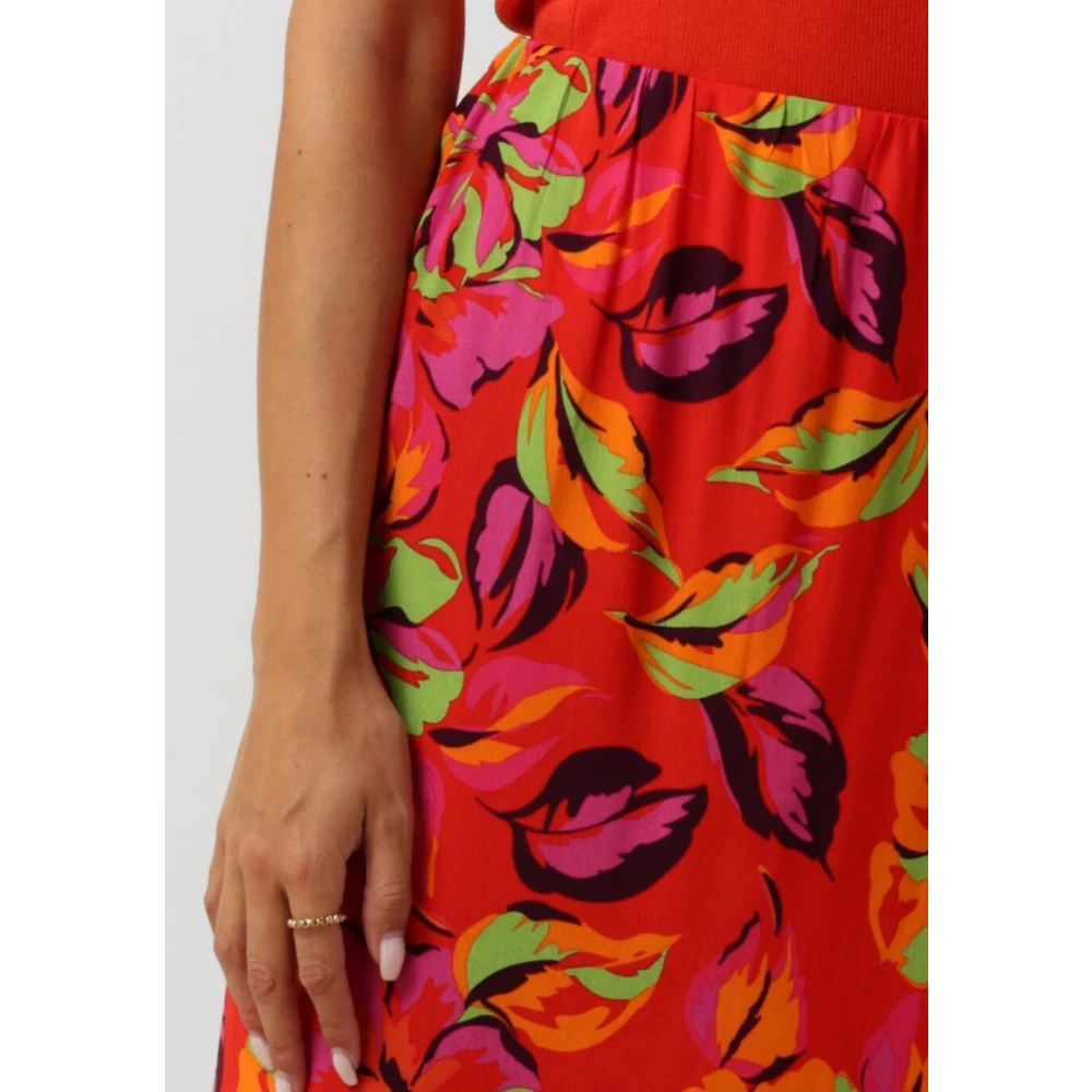 Y.A.S Kleurrijke Midi Rok voor Dag of Nacht Multicolor Dames