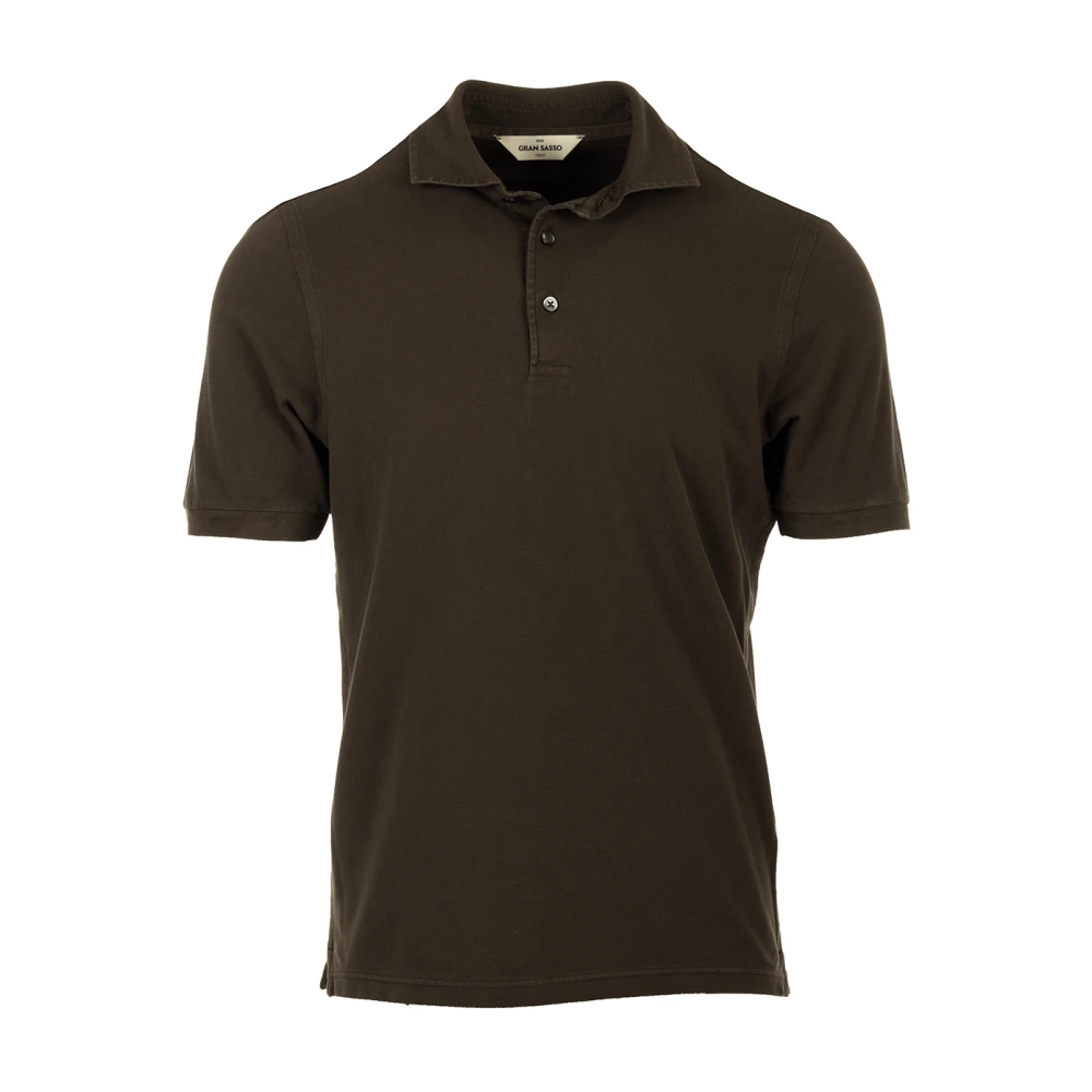 Gran Sasso Bruine T-shirts en Polos Collectie Brown Heren