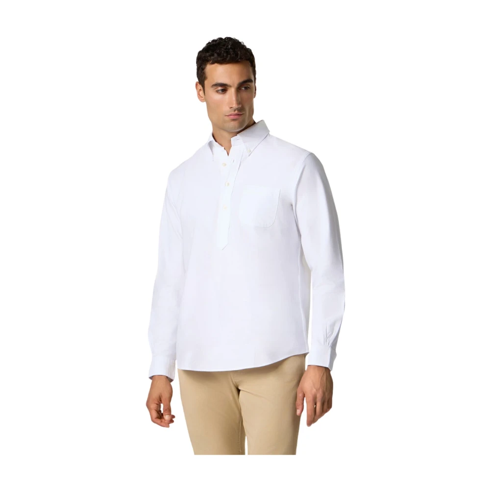 Brooks Brothers Men's White Regular Fit Oxford Button Down Shirt
