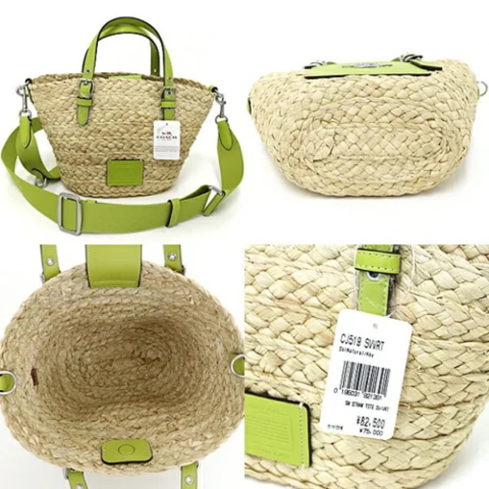Coach Pre-owned Leather handbags Green Dames
