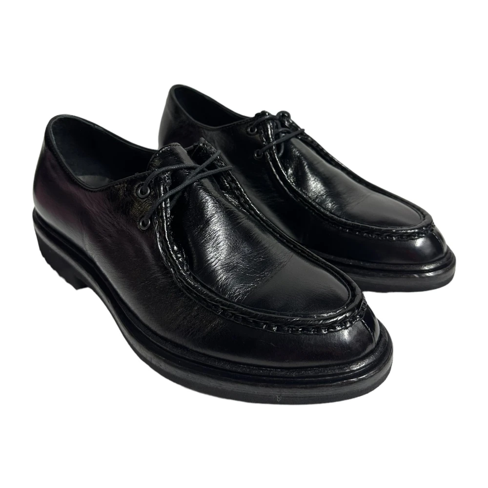 Marechiaro 1962 Lage Polyester Veterschoenen Ingenieursstijl Black Heren