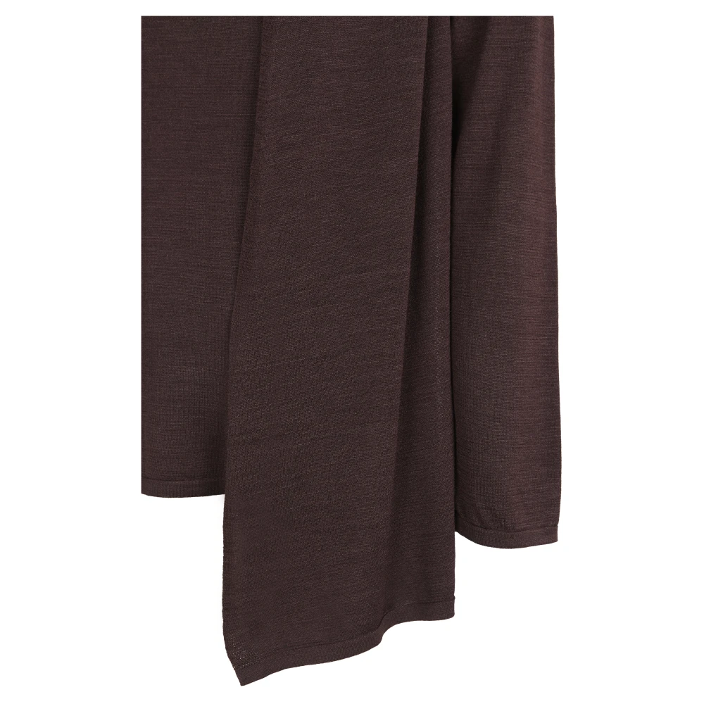 Cortana Tussa zijden gebreide vest in aubergine Purple Dames