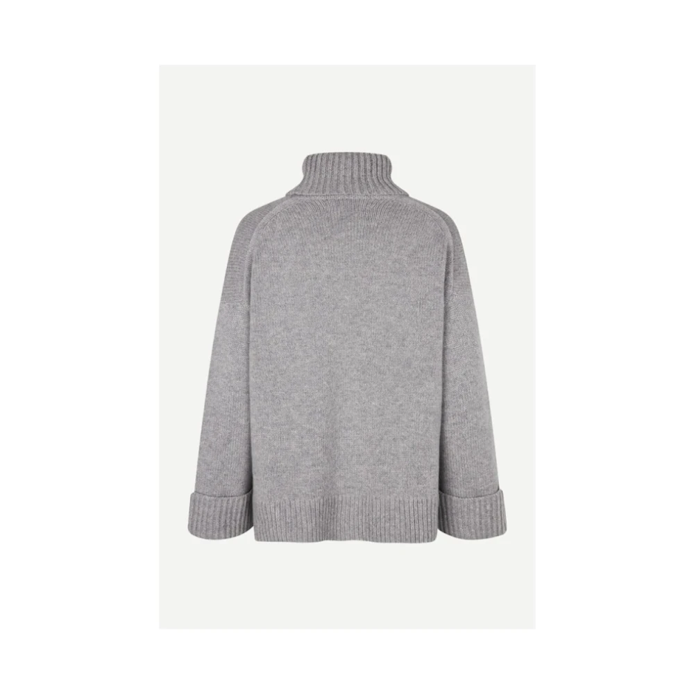 Samsøe Oversized Coltrui Wollen Trui Gray Dames