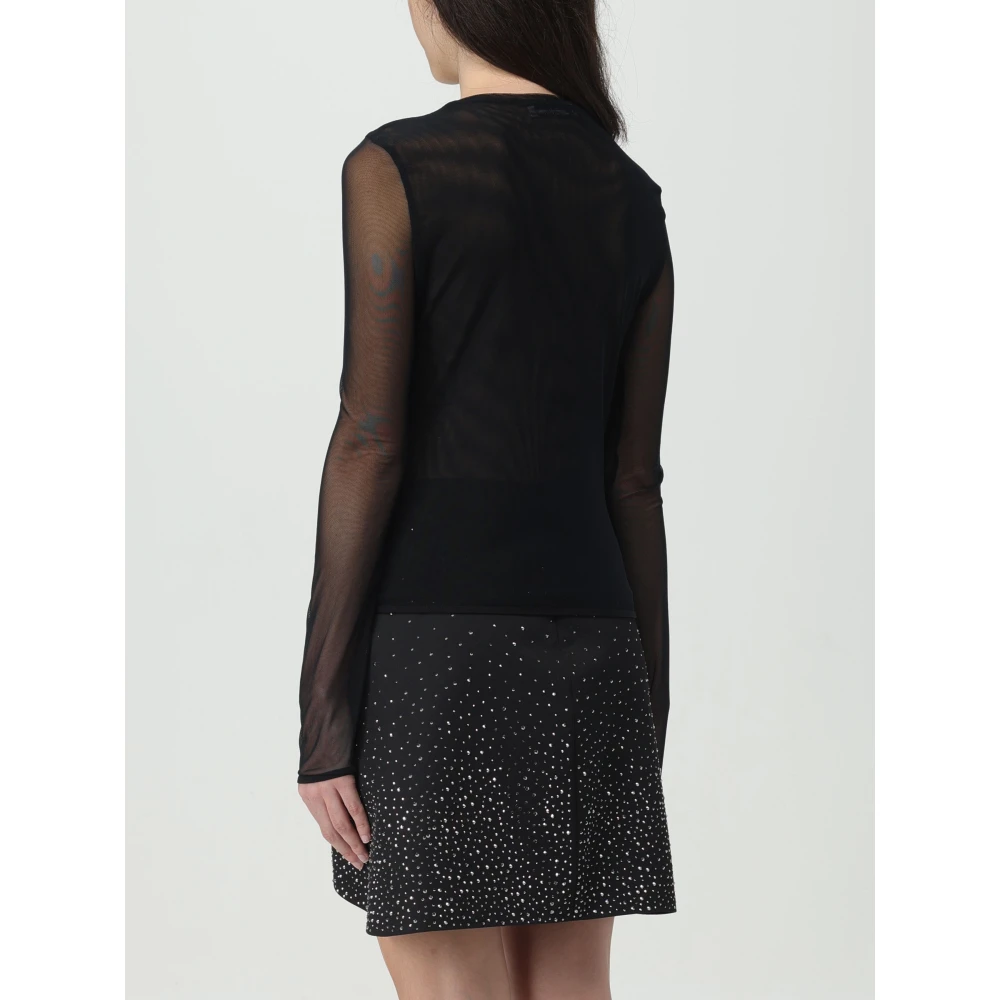 Blumarine Vlinder Tule T-Shirt Black Dames