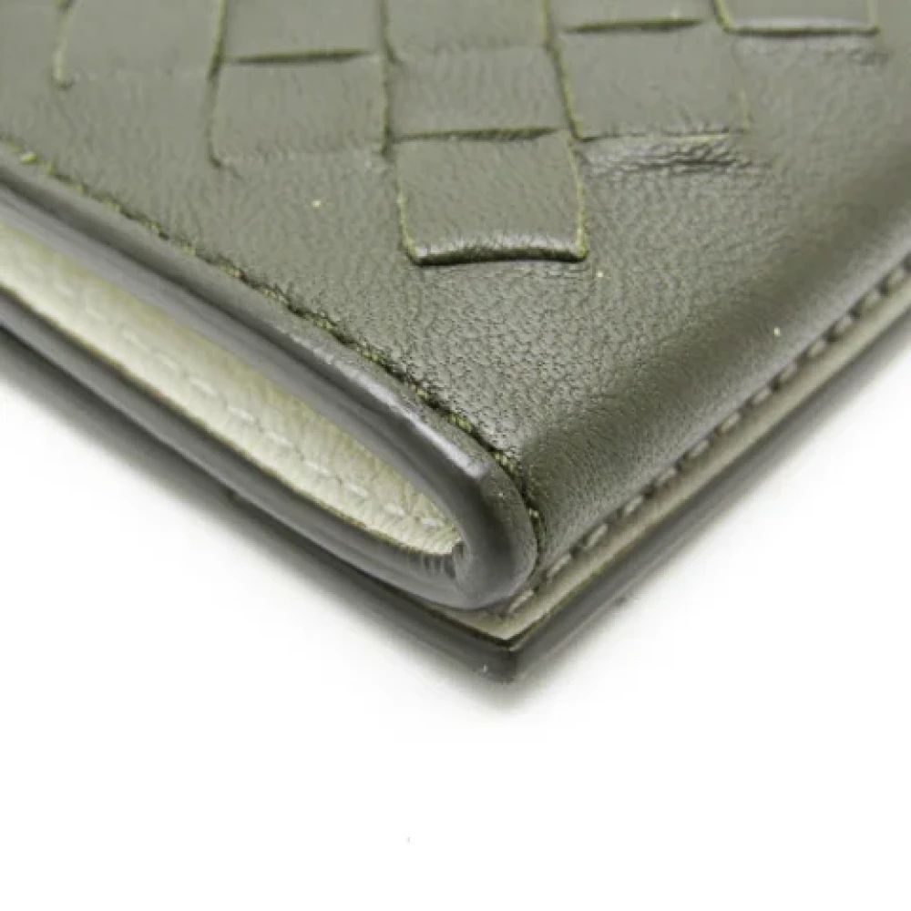Bottega Veneta Vintage Pre-owned Leather wallets Green Dames