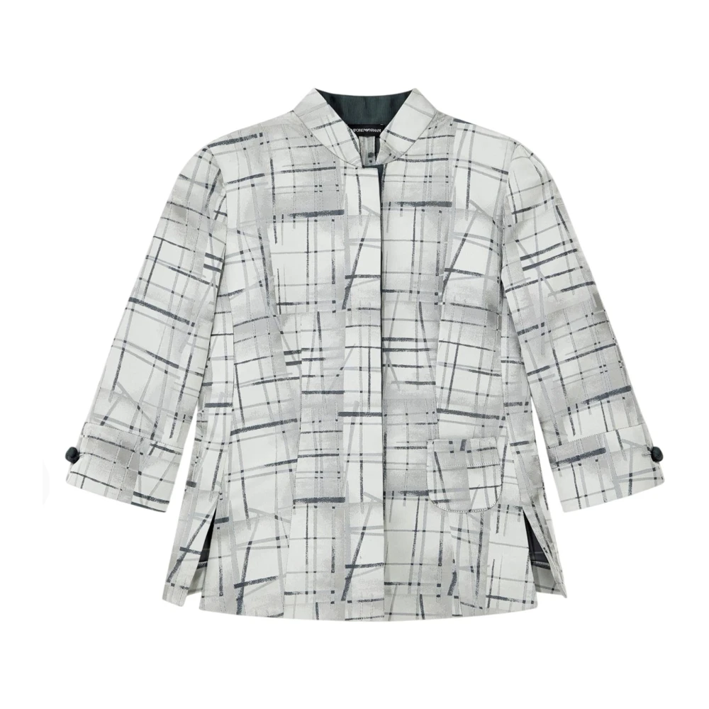 Emporio Armani Vrouw Multicolor Jassen Dames, Veelkleurig, L, Blazers