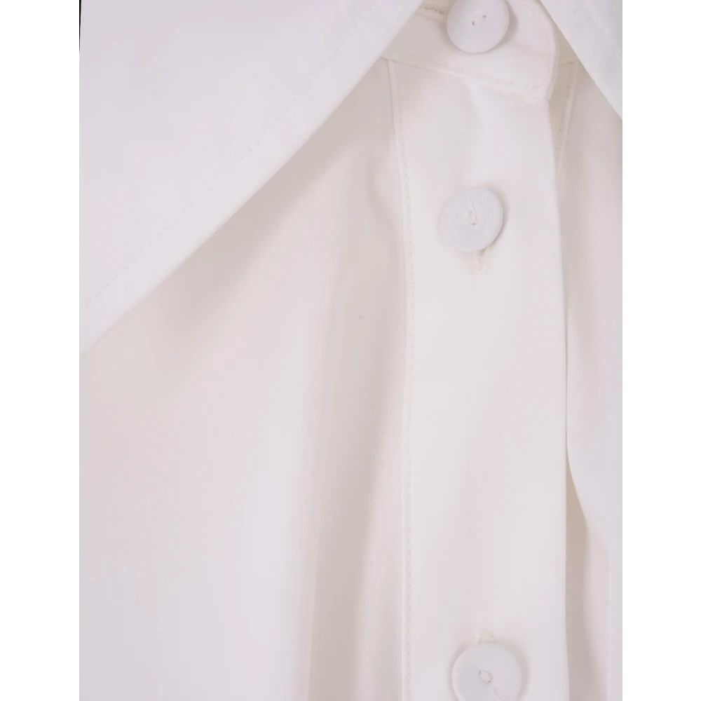 Jil Sander Witte Katoenen Overhemd met Uniek Design White Dames