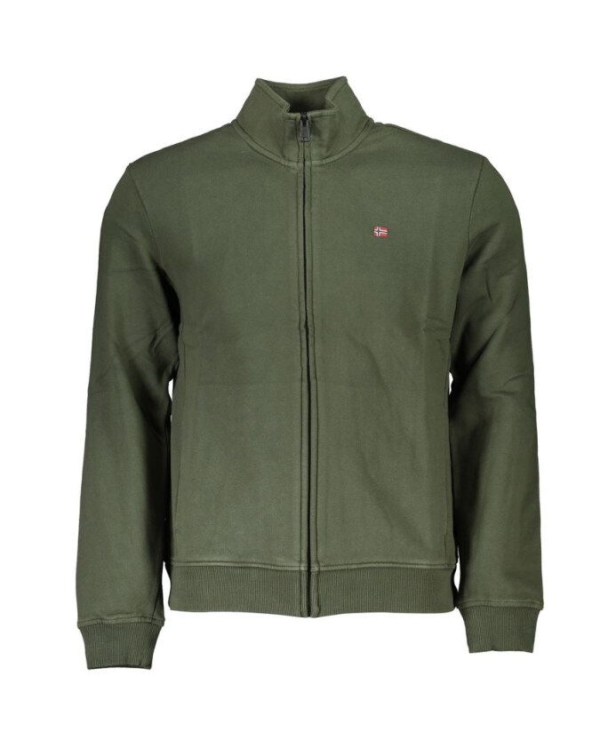 sweat-a-capuche-en-polaire-vert