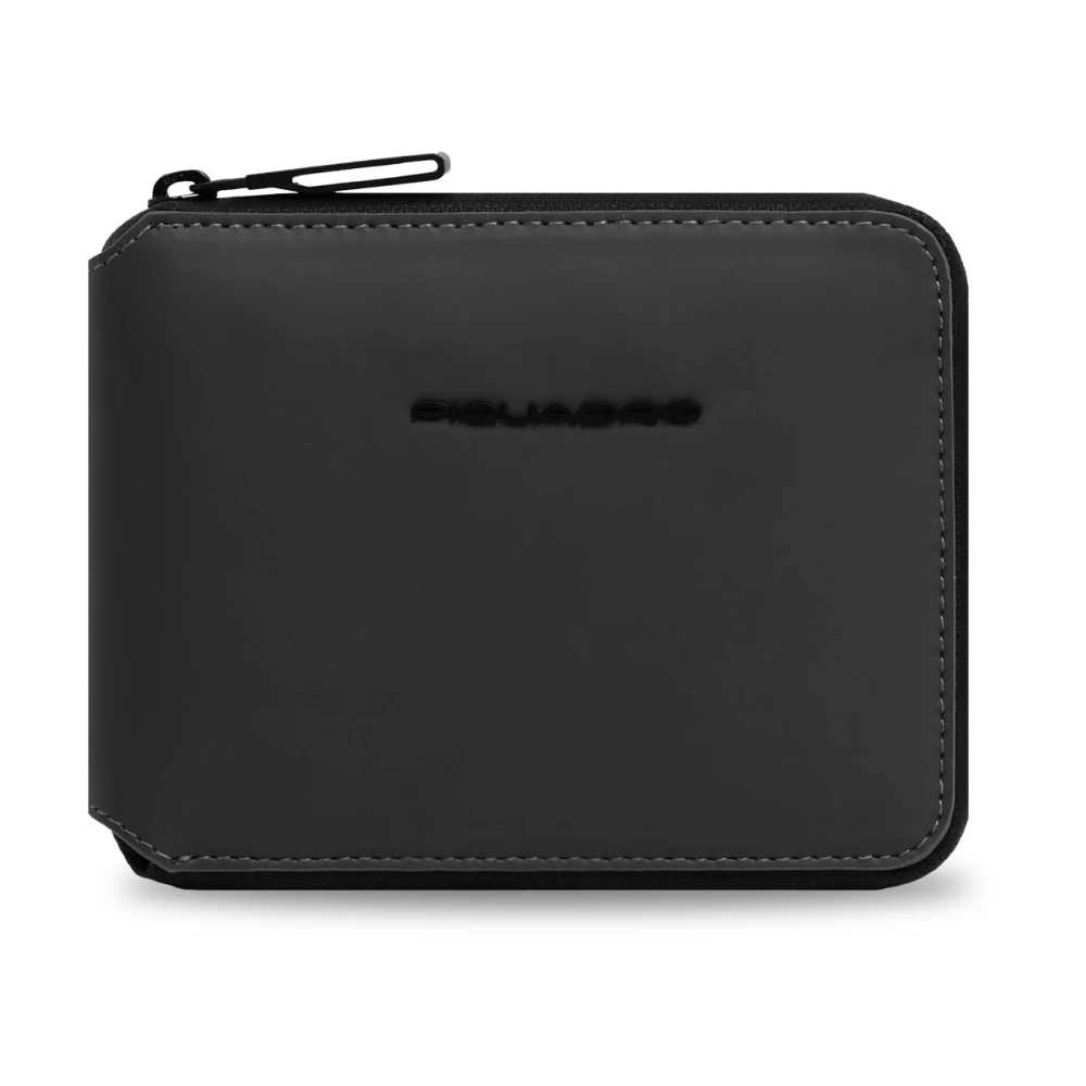 Piquadro Homme Noir - Portefeuille Zippé - Accessoires - Taille: One Size