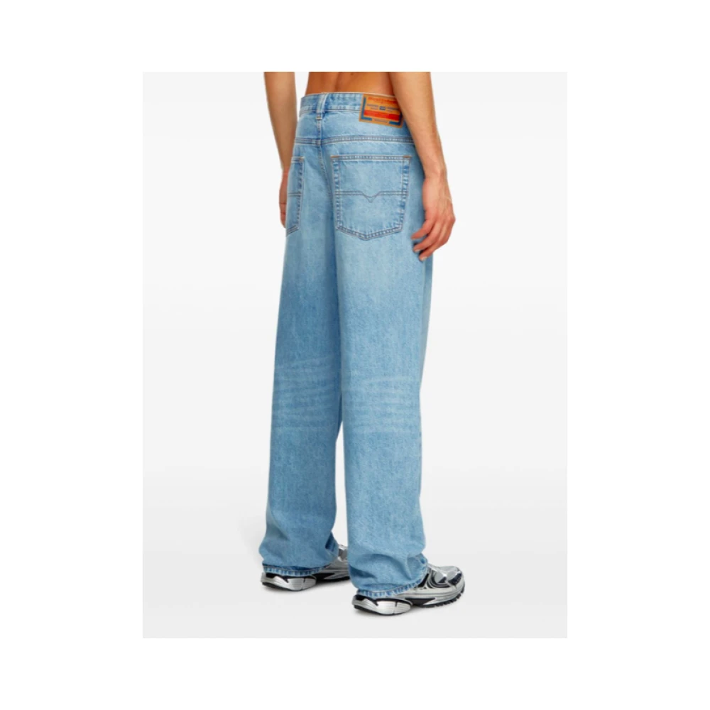 Diesel Lichtblauwe Denim Macro Broek Blue Heren