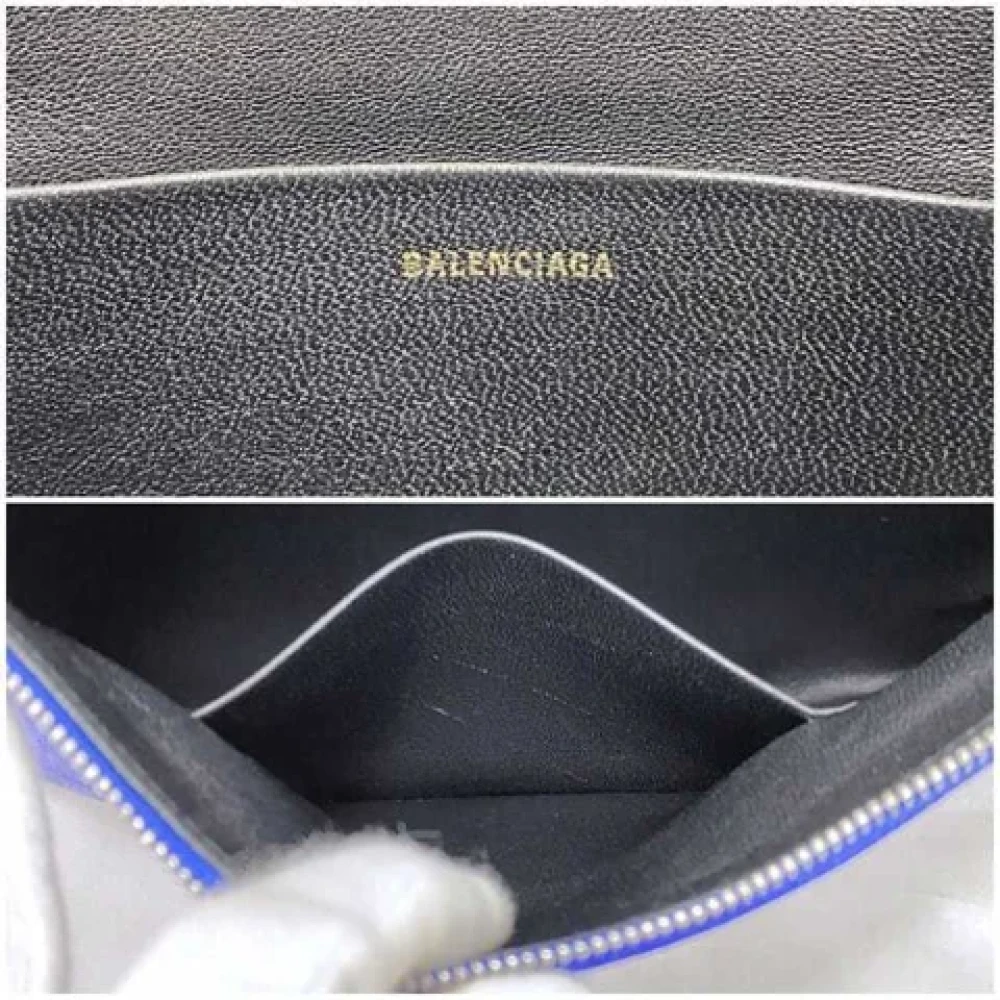 Balenciaga Vintage Pre-owned Leather balenciaga-bags Blue Dames