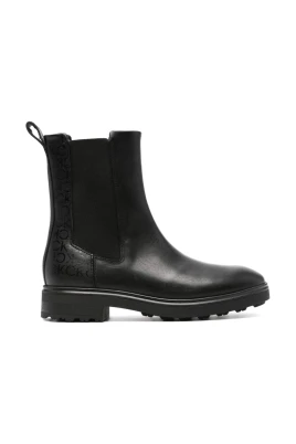 Svarta Chelsea Ankelboots Casual Stil
