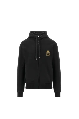 Crest Zip Hooded Top