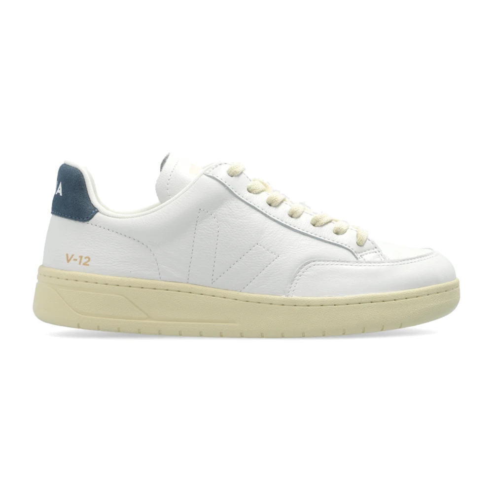 Veja Sportschoenen V-12 Stitch O.t. Leer Dames Schoenen Wit