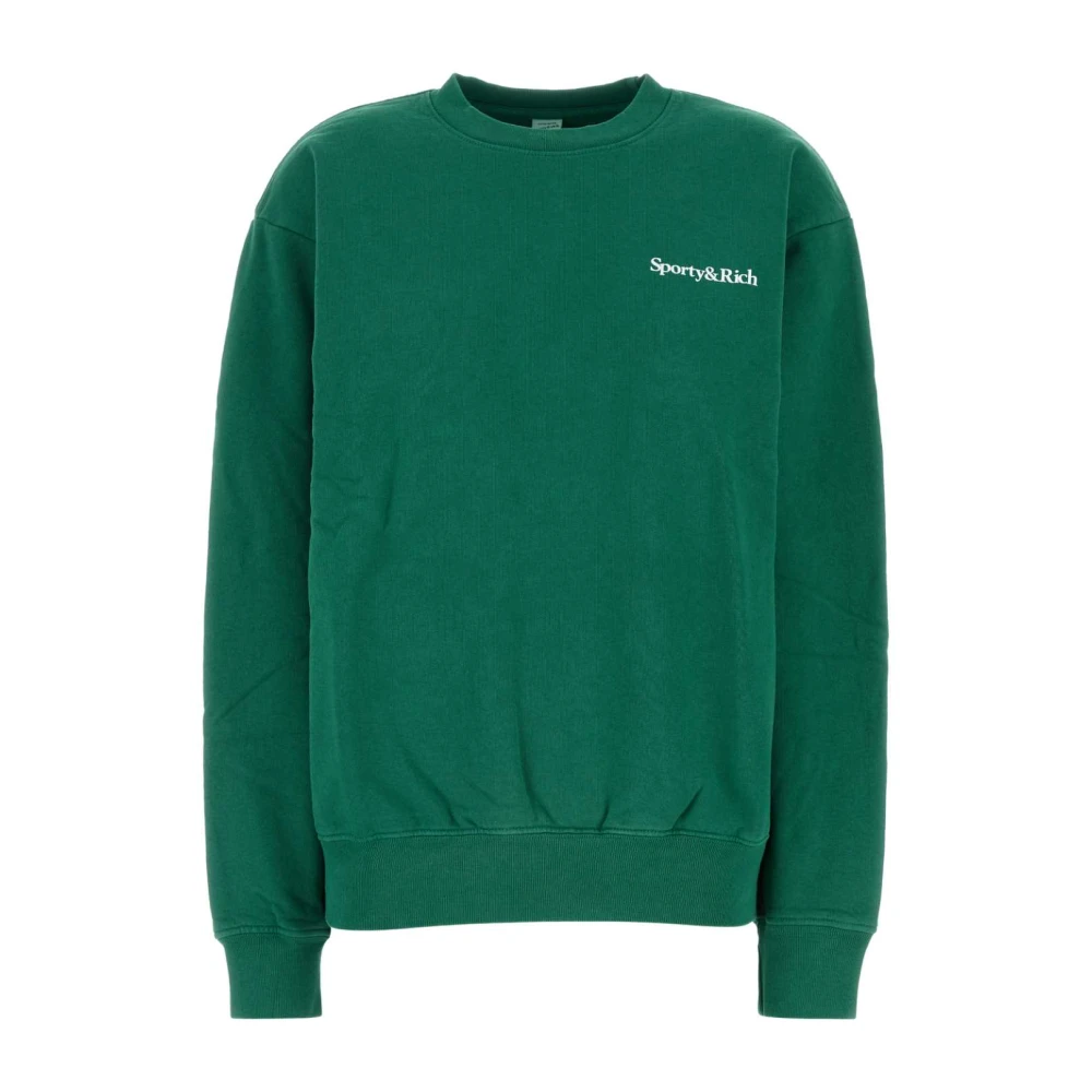 Sporty & Rich Stijlvol Groen Katoenen Sweatshirt Green Dames