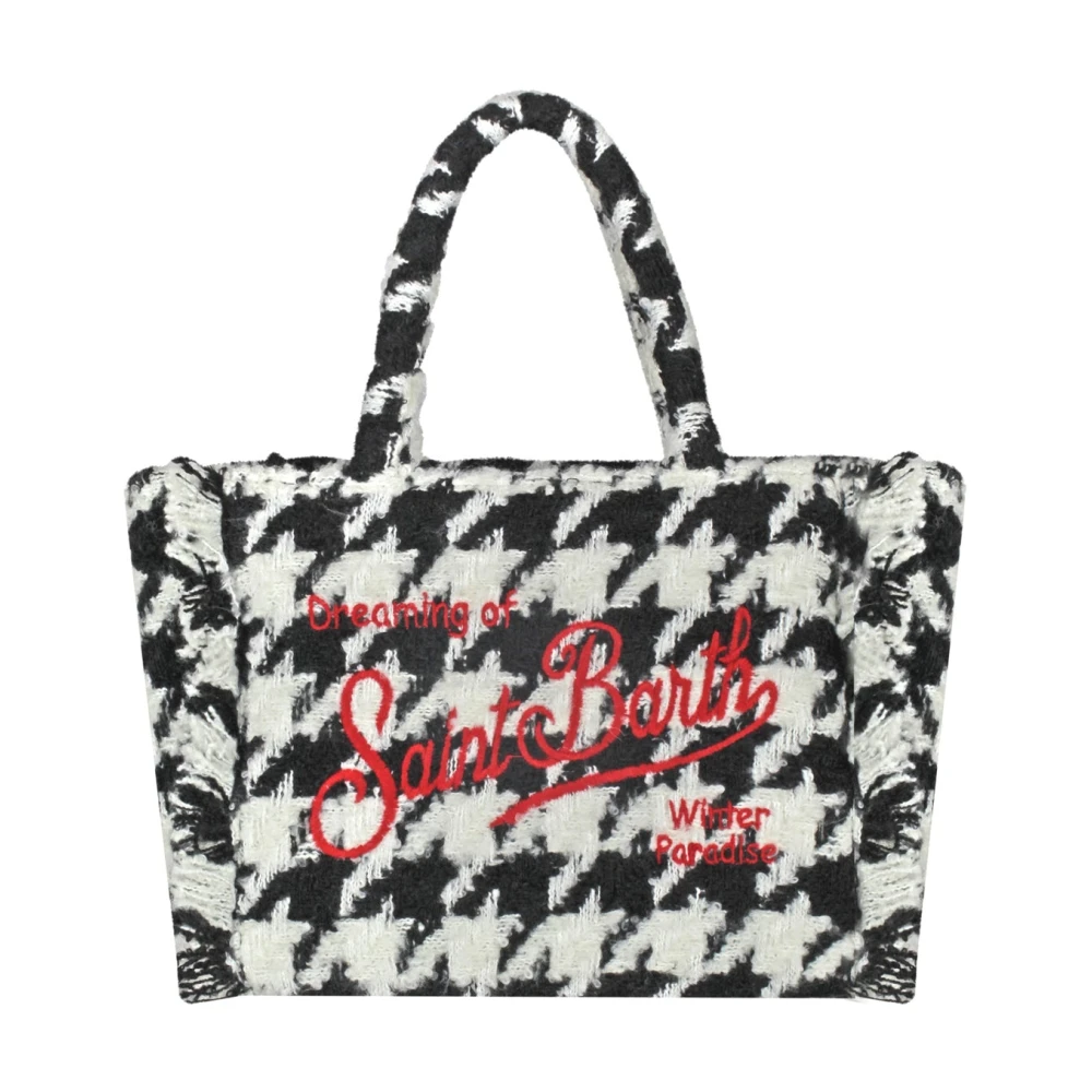 MC2 Saint Barth Colette Class Gebreide Tas met Franjes Black Dames