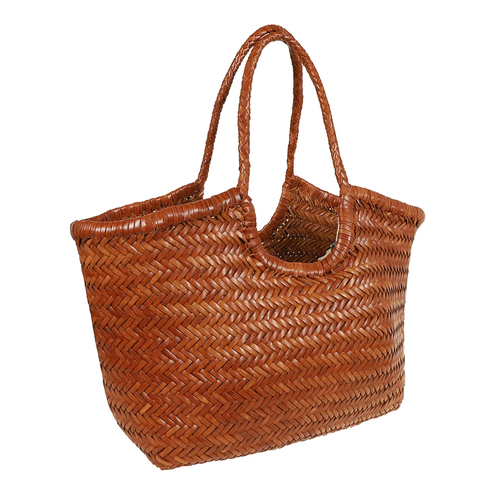 Dragon Diffusion Bruine Shopper Tas met Geweven Design Brown Dames
