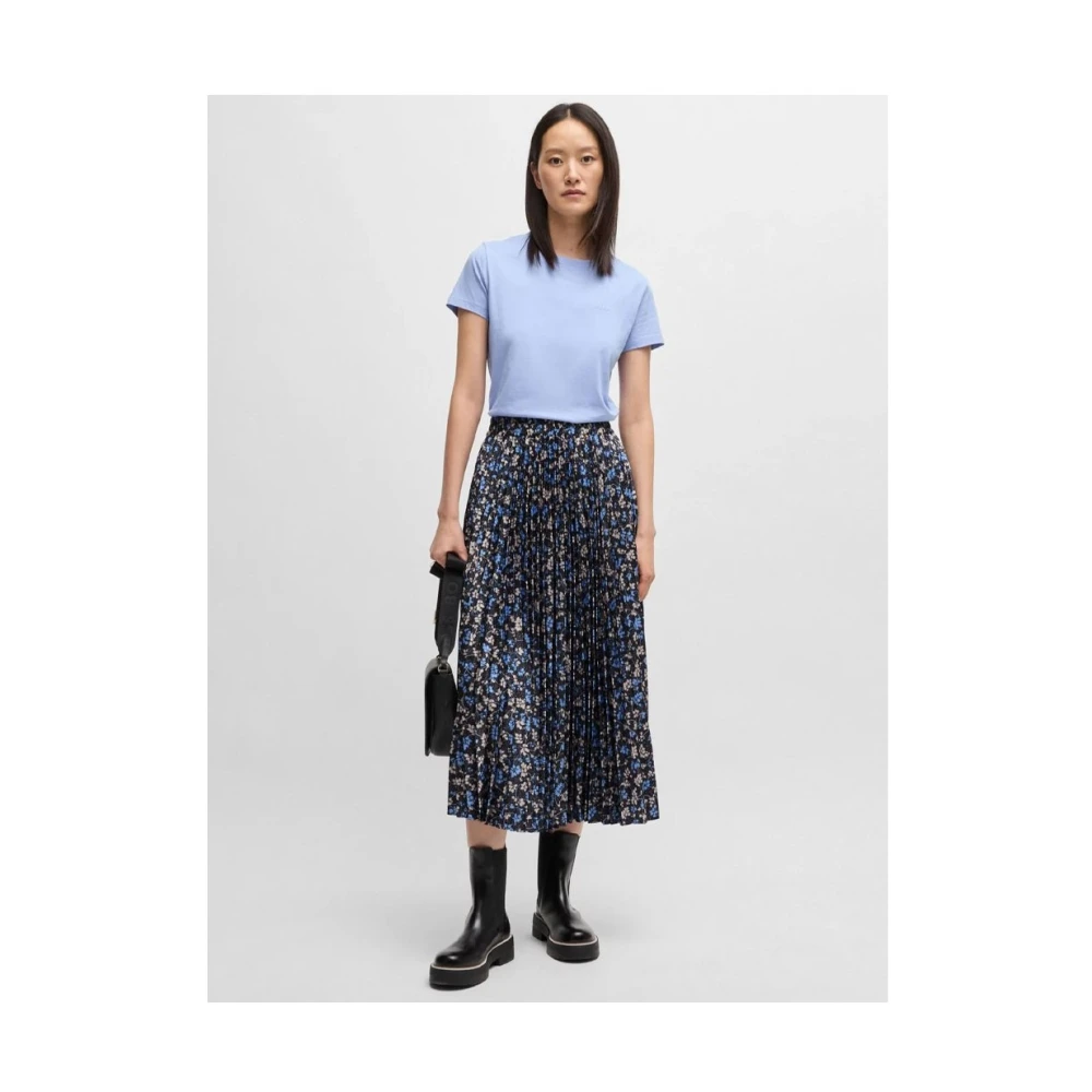 Hugo Boss Elegante Zwarte Rok voor Vrouwen Blue Dames