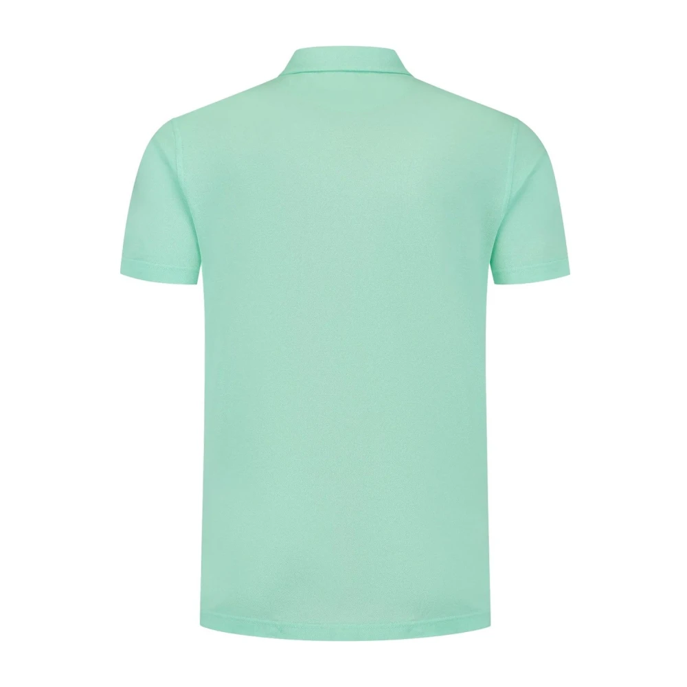 Fedeli Groen poloshirt met korte mouwen Green Heren