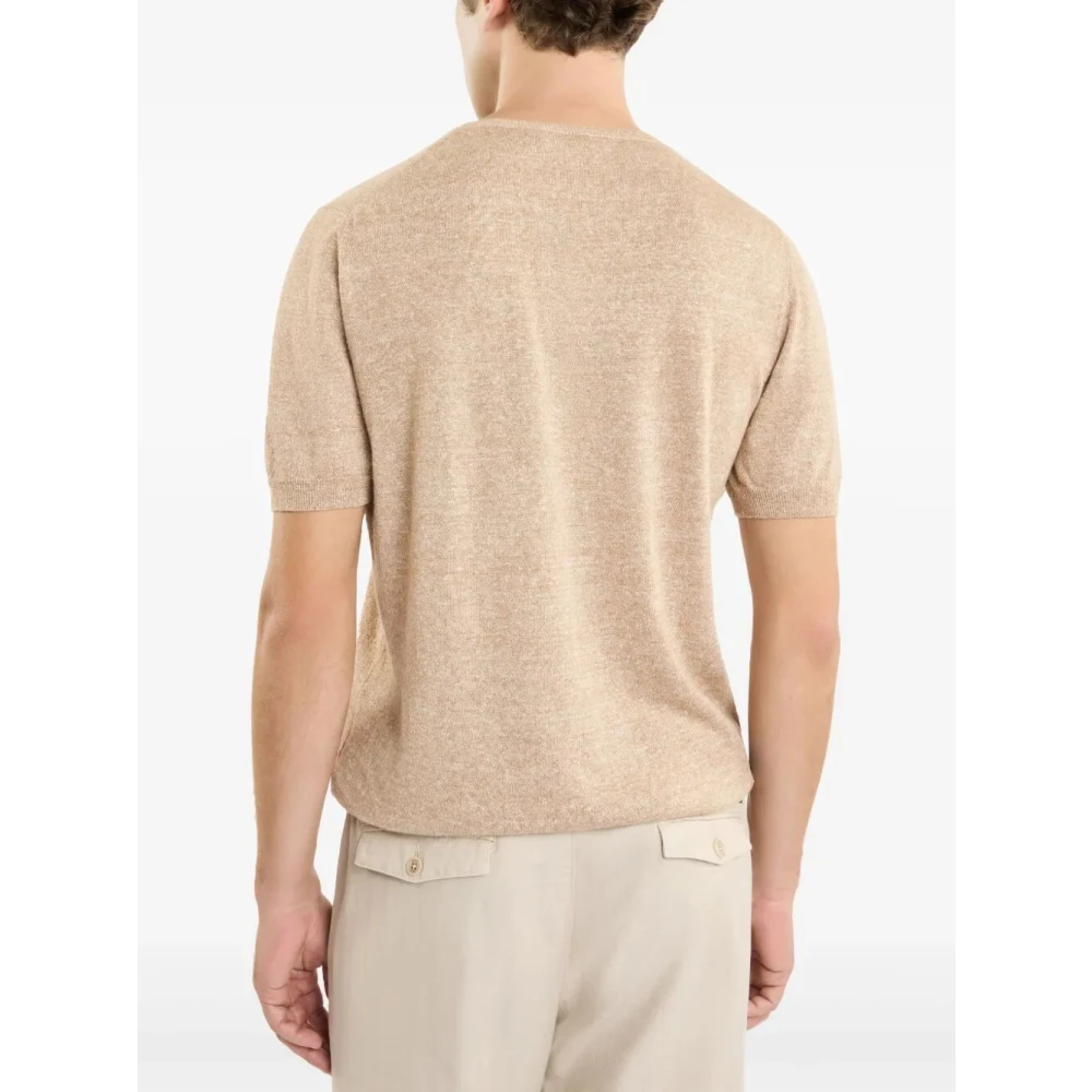 Fay Stijlvolle Maglia Shirt Brown Heren