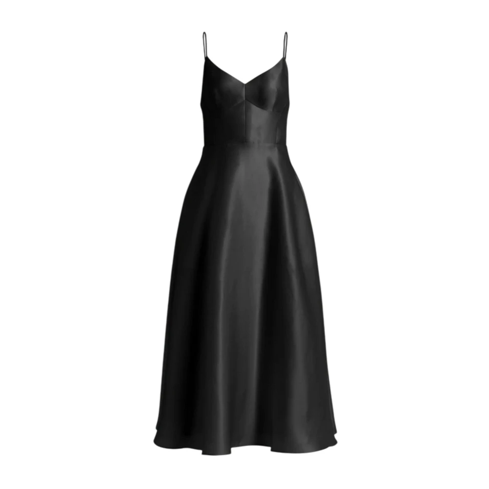 Alberta Ferretti Women's Black Vestiti E Tute Poliestere - Party Dresses - L - Dresses