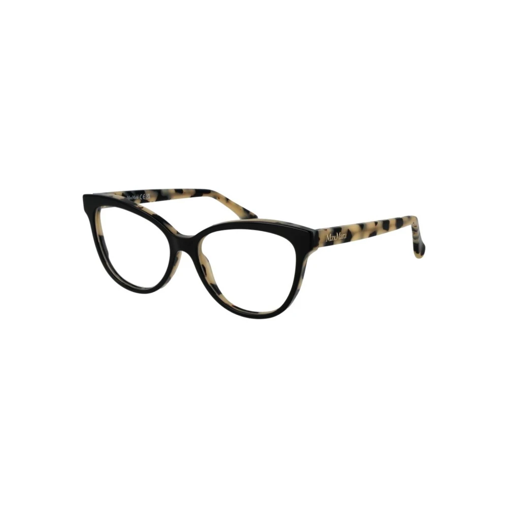 Max Mara Women's Black Glasses, One Size, Sophisticated Optical Frames