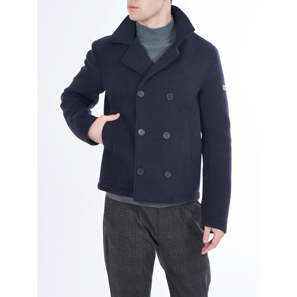 YES ZEE Blauwe Winterjas Blue Heren