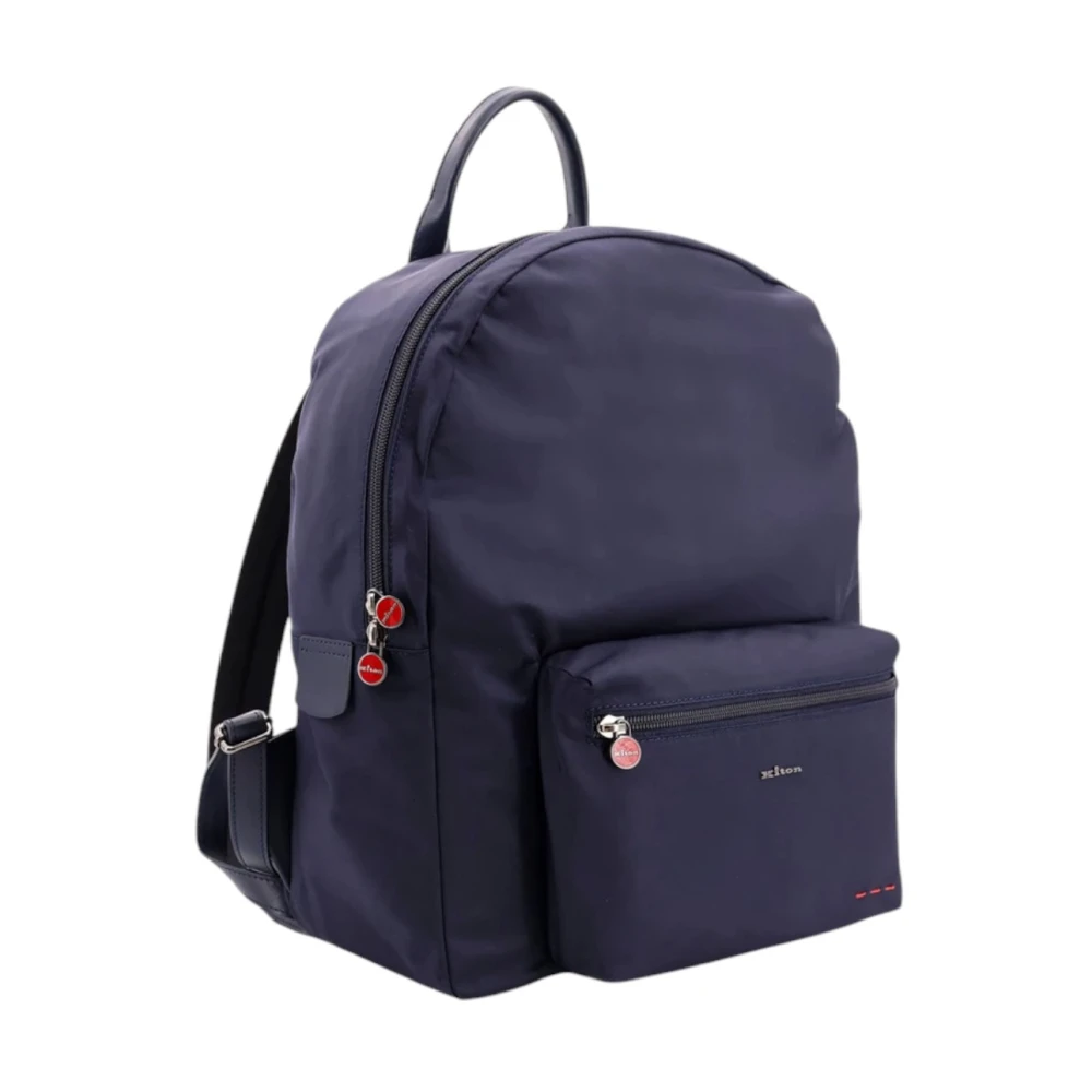 Kiton Stijlvolle Rugzak met Materialen Blue Heren