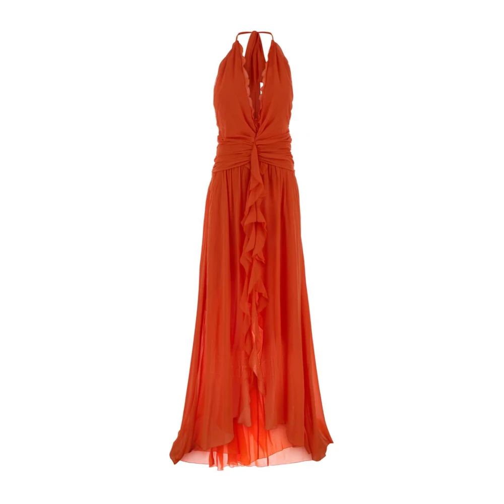 Blumarine Donna Arancione - Georgette Long Dress - Dresses - M