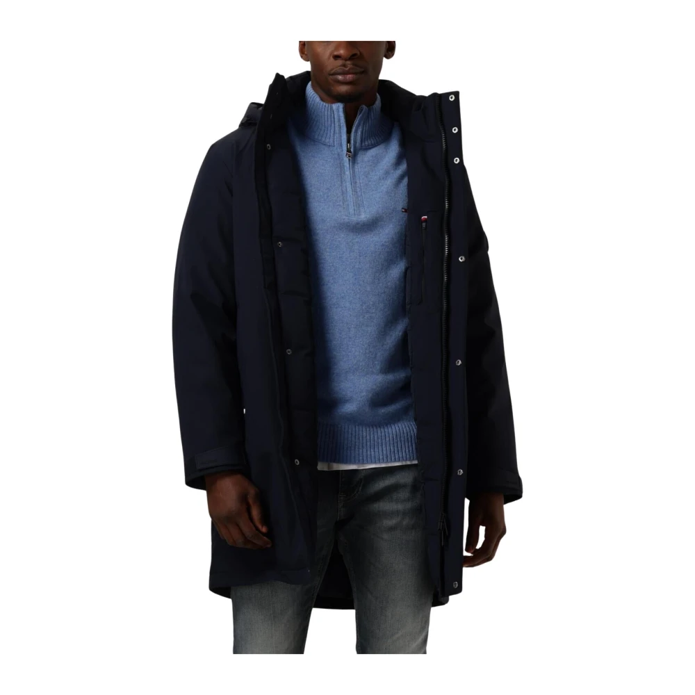 Tommy Hilfiger Tech Gewatteerde Parka voor Heren Blue Heren
