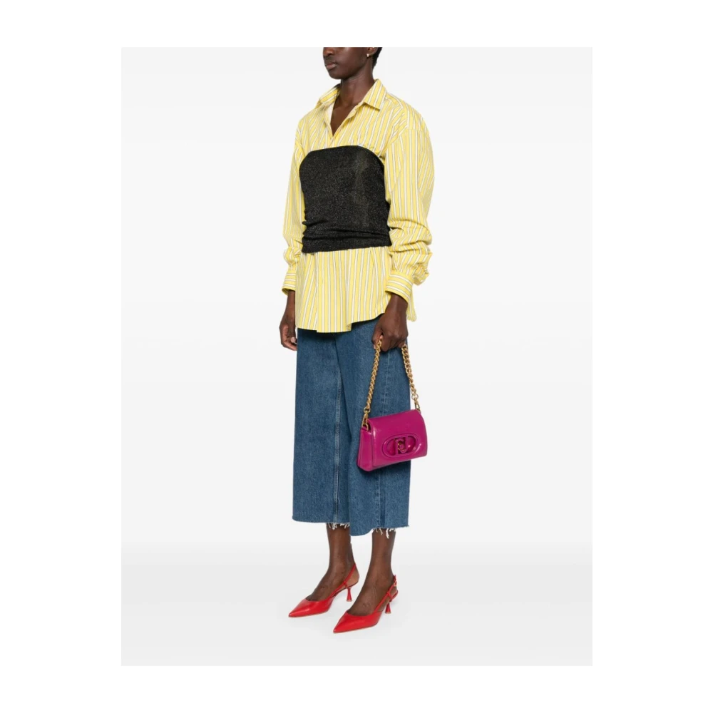 Liu Jo Fuchsia Eco Leren Crossbody Tas Pink Dames