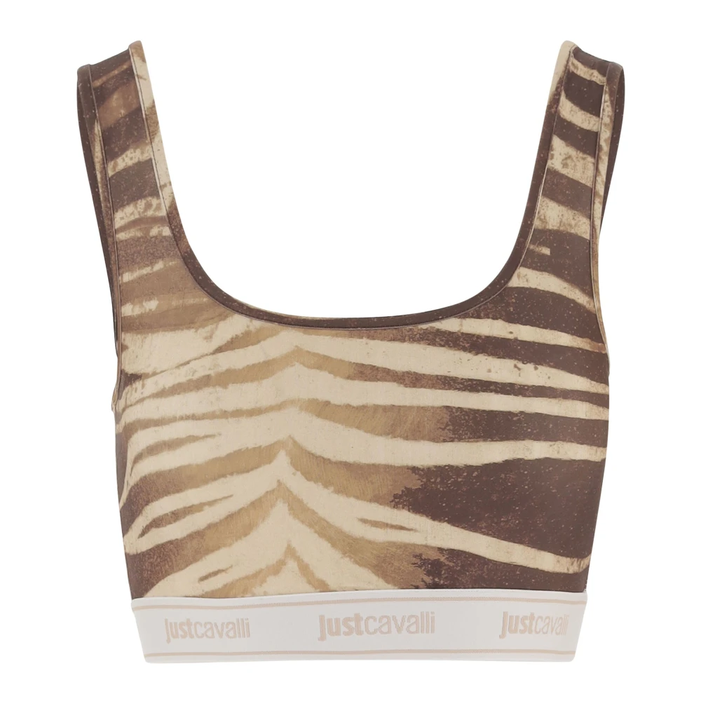 Just Cavalli Women's Multicolor Training Top - Sleeveless Tops - L - Tops