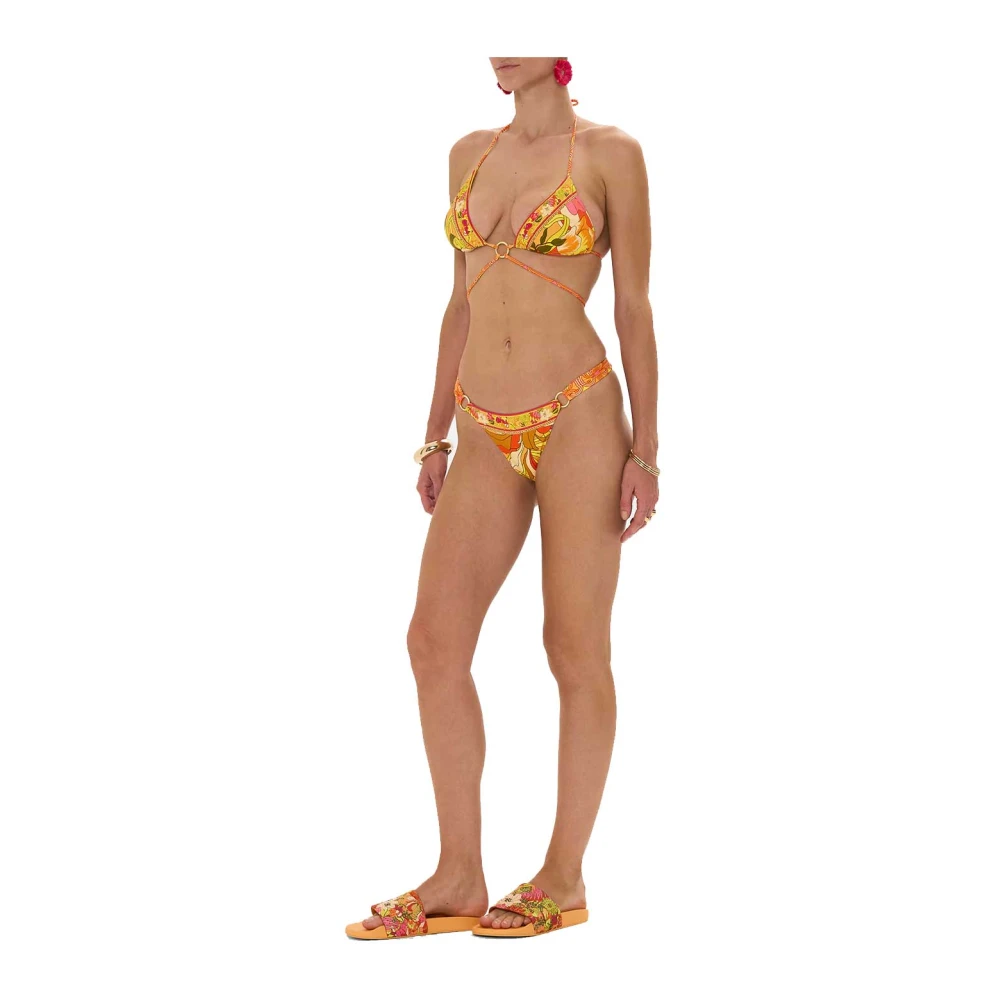Camilla Retro Bloemen Bikini Broekjes Multicolor Dames