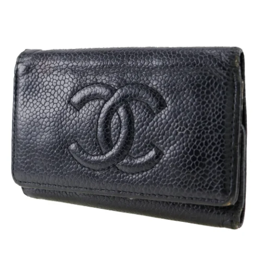 Chanel Vintage Pre-owned Leather key-holders Black Dames