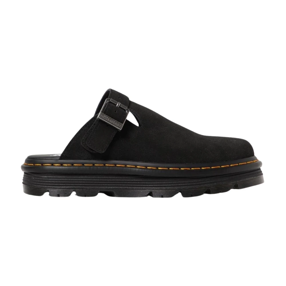 Dr. Martens Men's Black Mules, 9 Uk, Leather Fashion Sandals