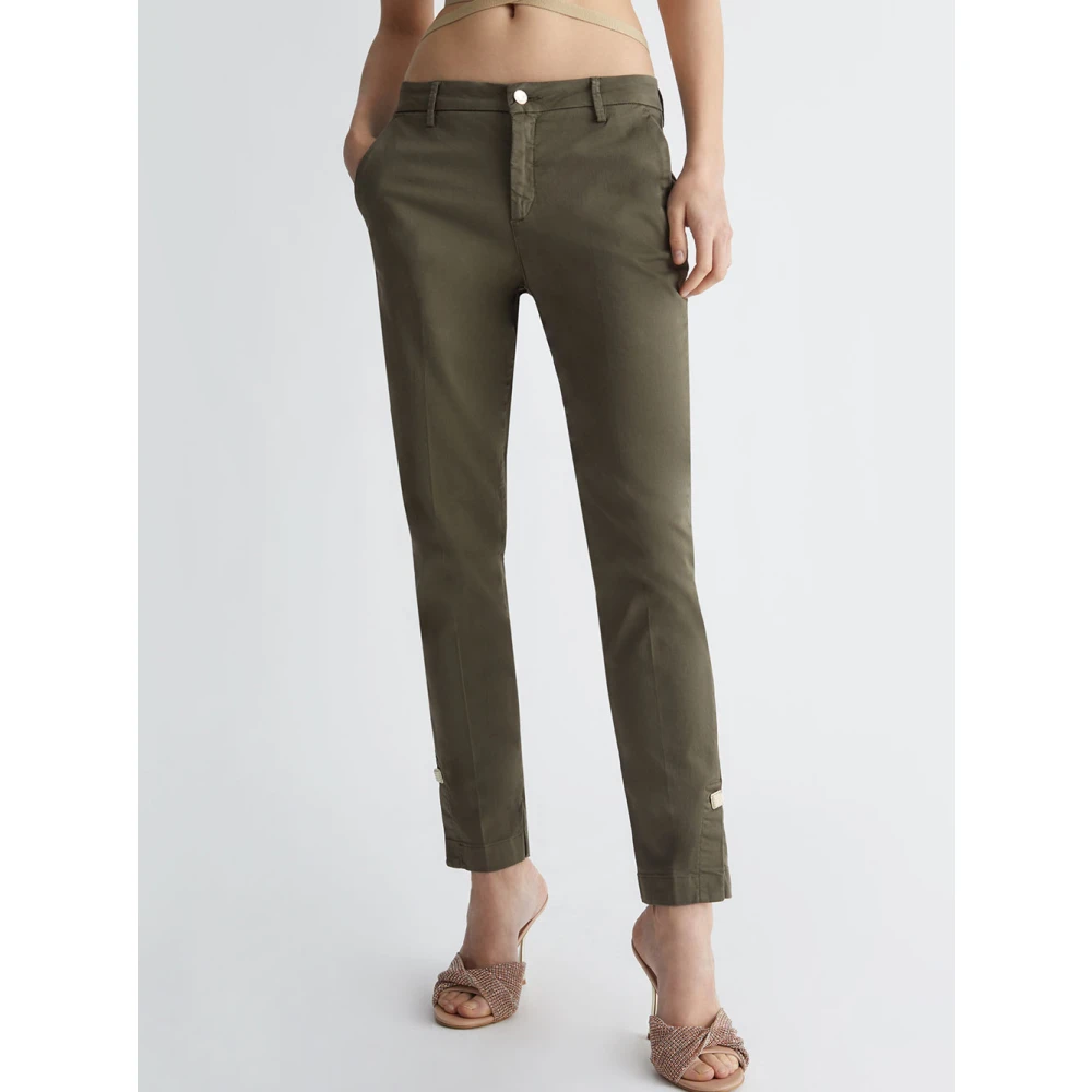 Liu Jo Olivander Groene Chino Broek Green Dames