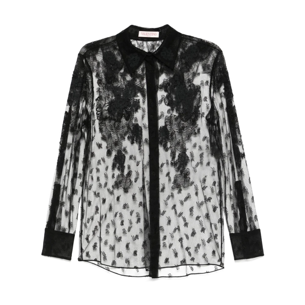 Valentino Garavani Women's Black Shirts, Xl, Stylish Shirt With Unique Design