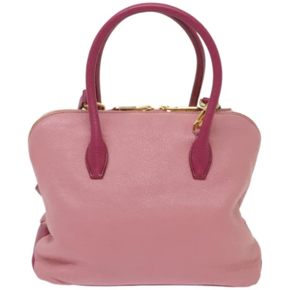 Miu Pre-owned Leather shoulder-bags Pink Dames