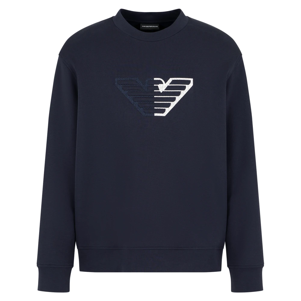 Emporio Armani Blauwe Sweater Collectie Blue Heren