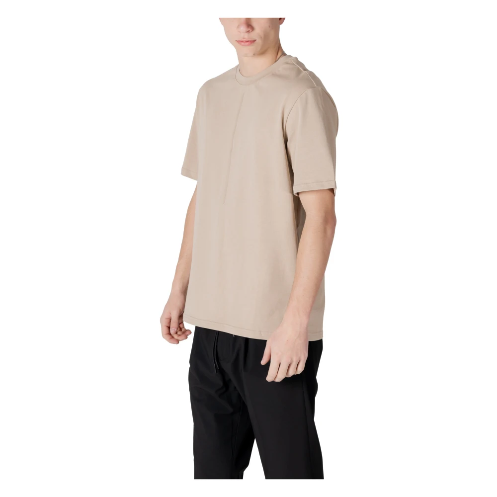 Antony Morato Beige Katoenen T-shirt voor Mannen Beige Heren
