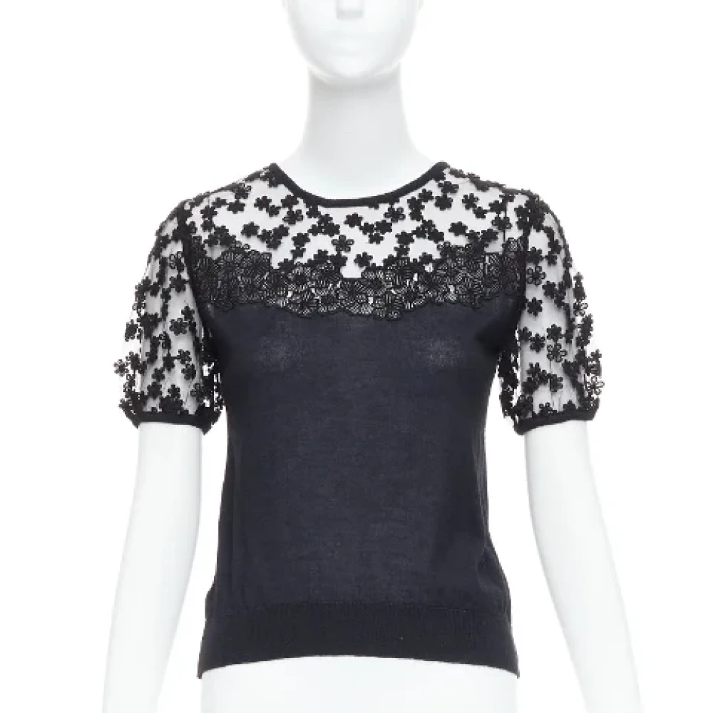 Giambattista Valli Pre-owned Cashmere tops Black Dames