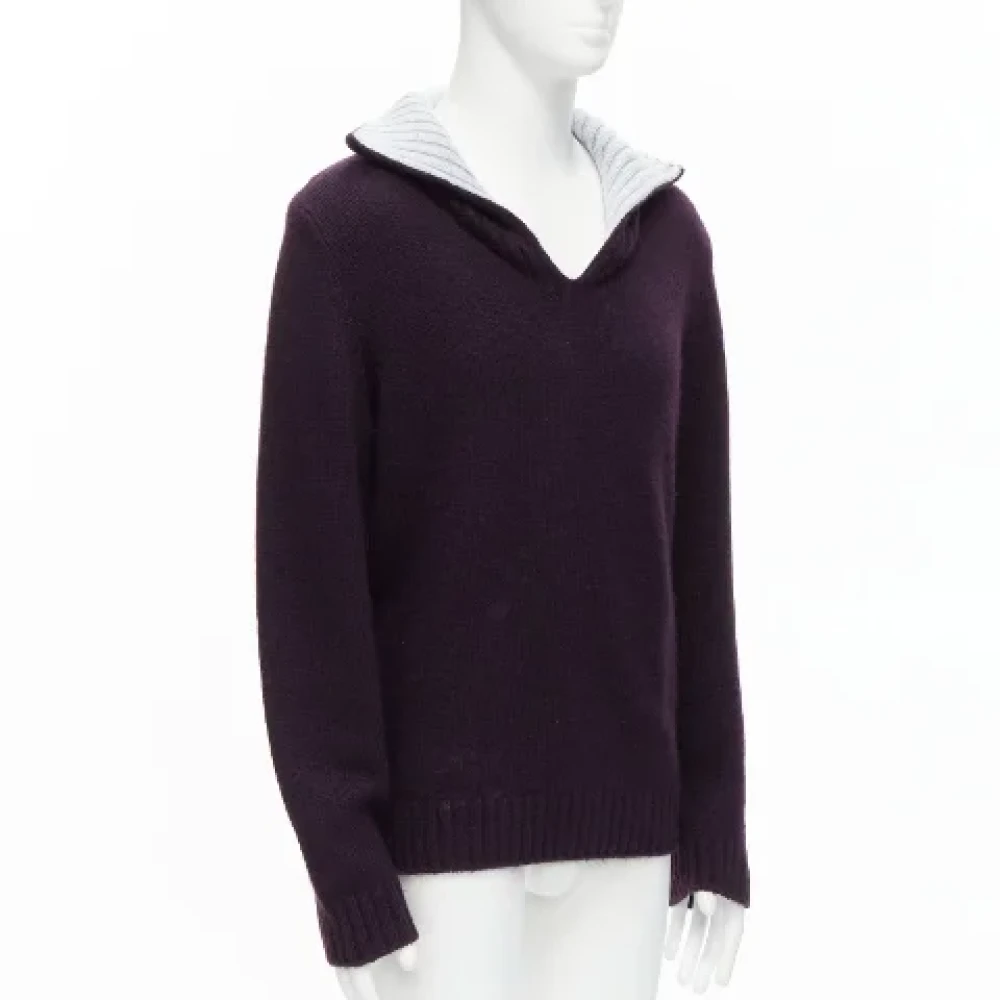 Hermès Vintage Pre-owned Cashmere tops Purple Dames