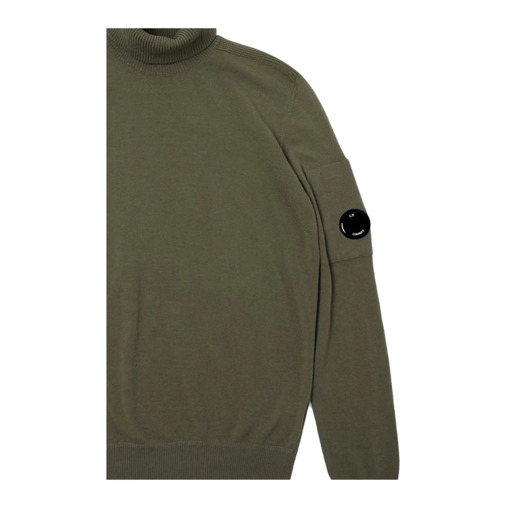 C.P. Company Steen Grijs Logo Patch Sweater Gray Heren