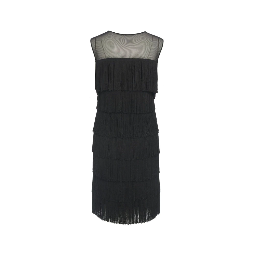 Norma Kamali Zwarte Jurk Aw24 Dameskleding Black Dames